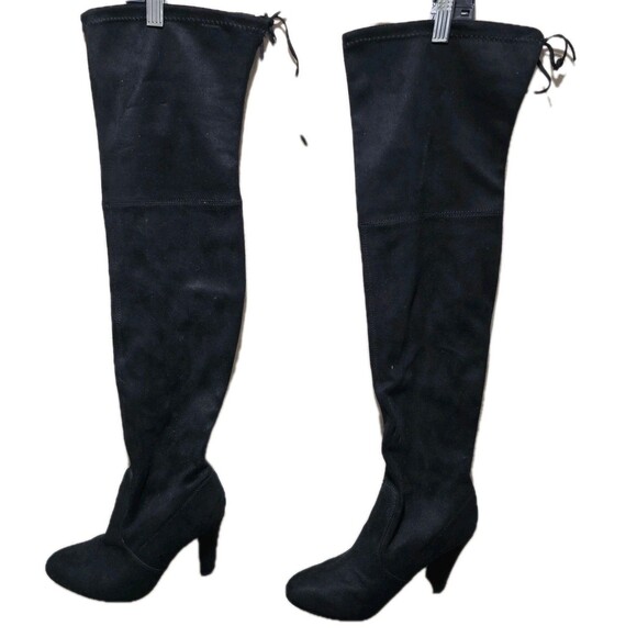 Steve Madden Faux Suede Gorgeous High Heel Over the Knee Boots 7.5 - Picture 1 of 7